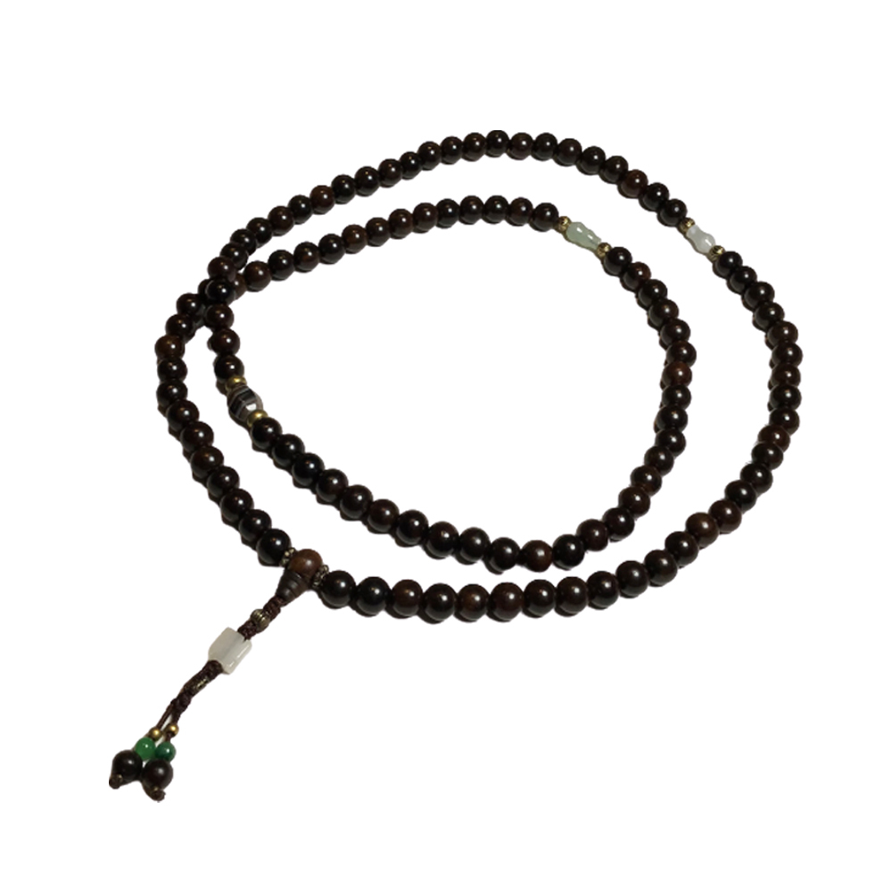 卍+黑檀108念珠8mm【十方】150158
