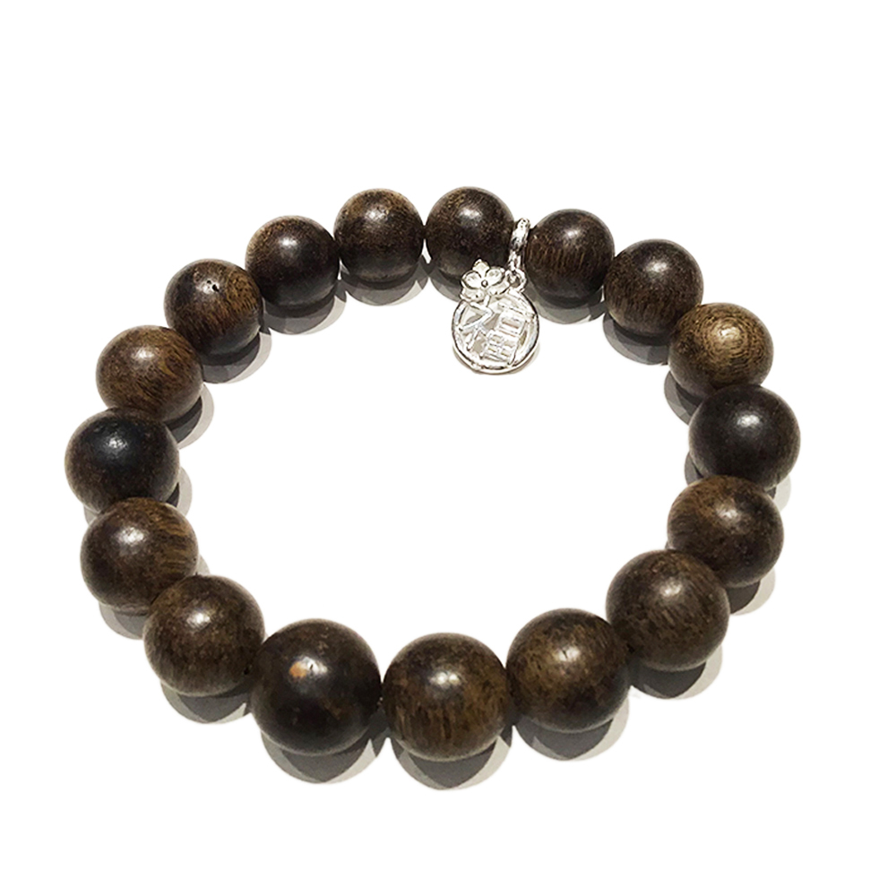 福925銀+佳里萬丹沉香木手珠12mm【十方】149929