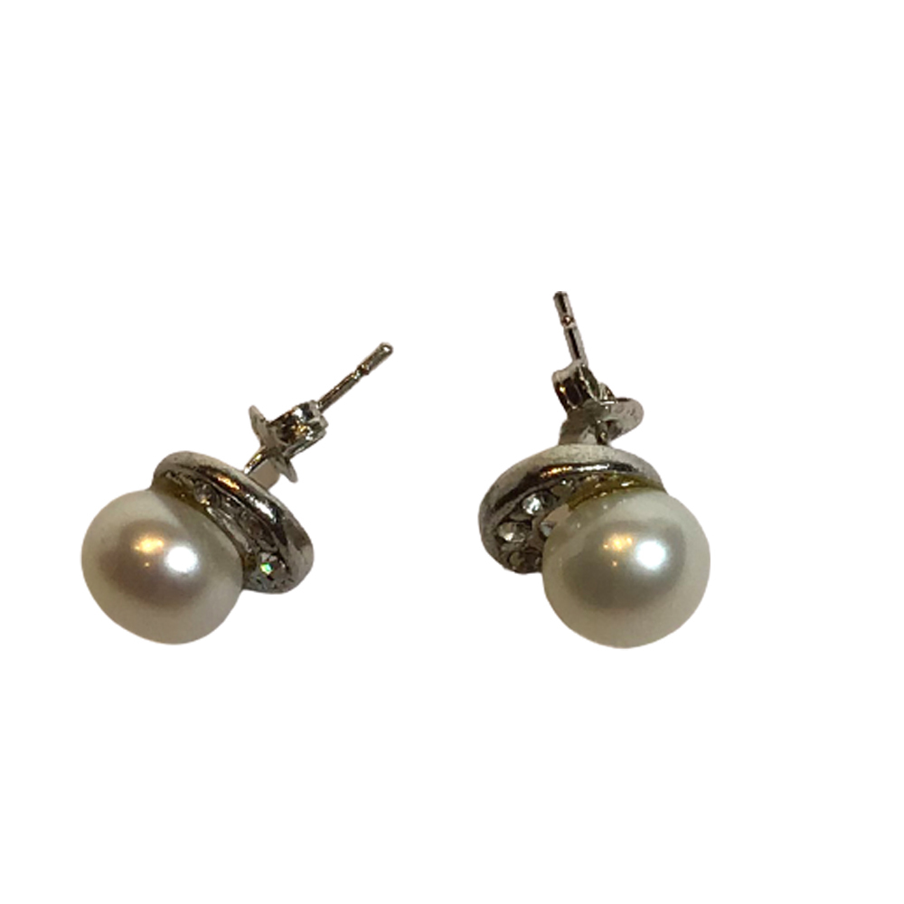 淡水珍珠耳環8.6mm【十方】150393