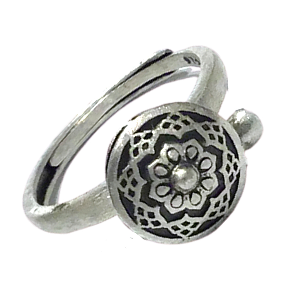 轉經輪925純銀戒【十方】150484