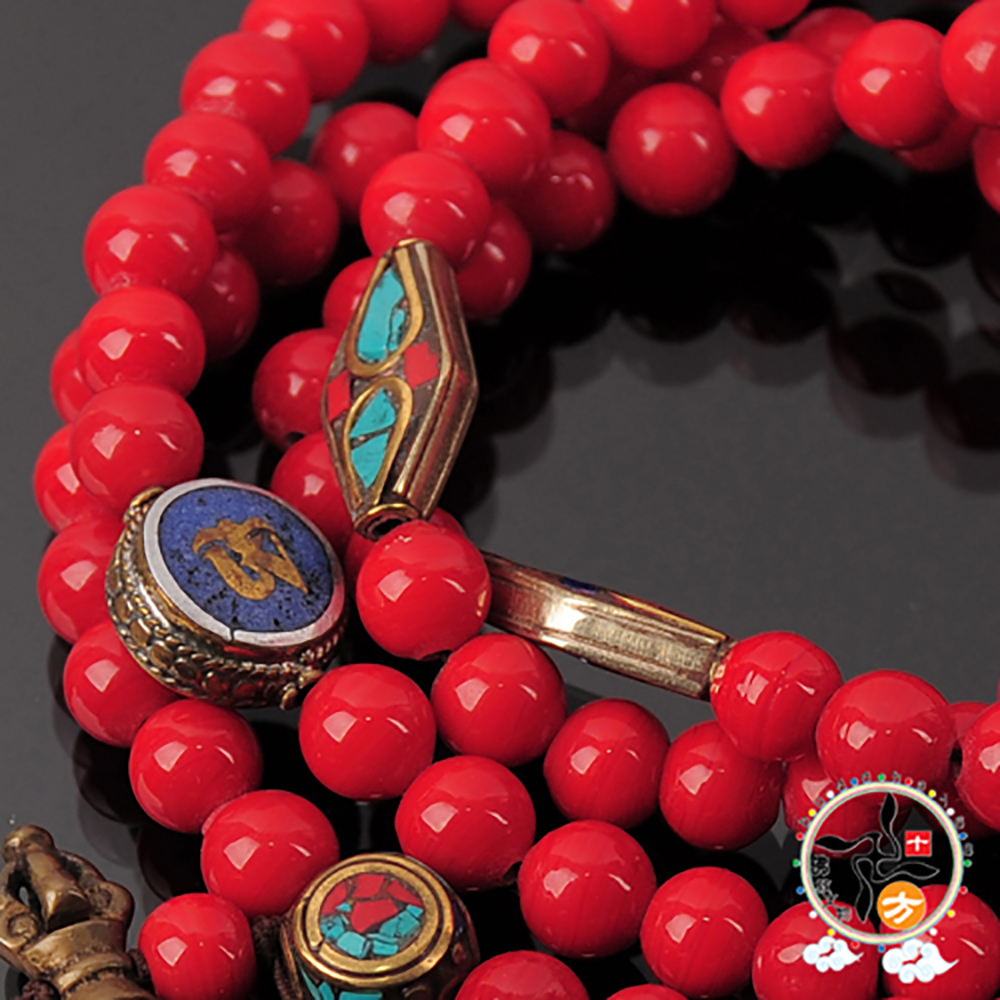 金剛杵+火山琉璃108念珠9mm【十方】150660