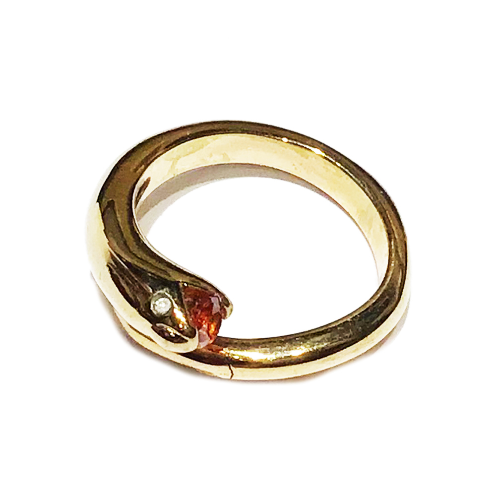 黃水晶鑽戒指【十方】151050