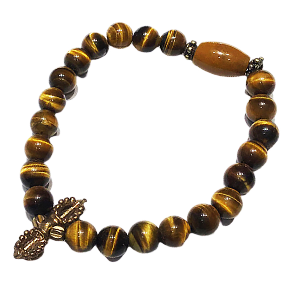 金剛杵&虎眼石8mm手珠【十方】119692