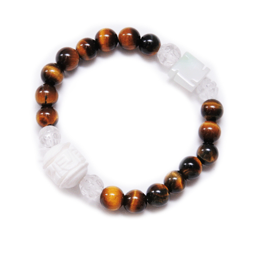 六字真言&虎眼石兒童手珠6mm【十方】124225