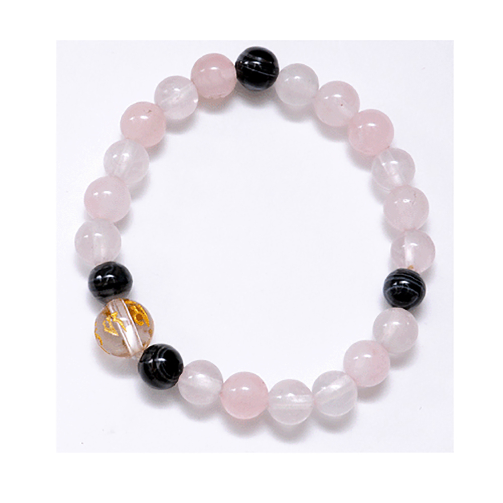 六字真言&粉晶兒童手珠6mm【十方】124213