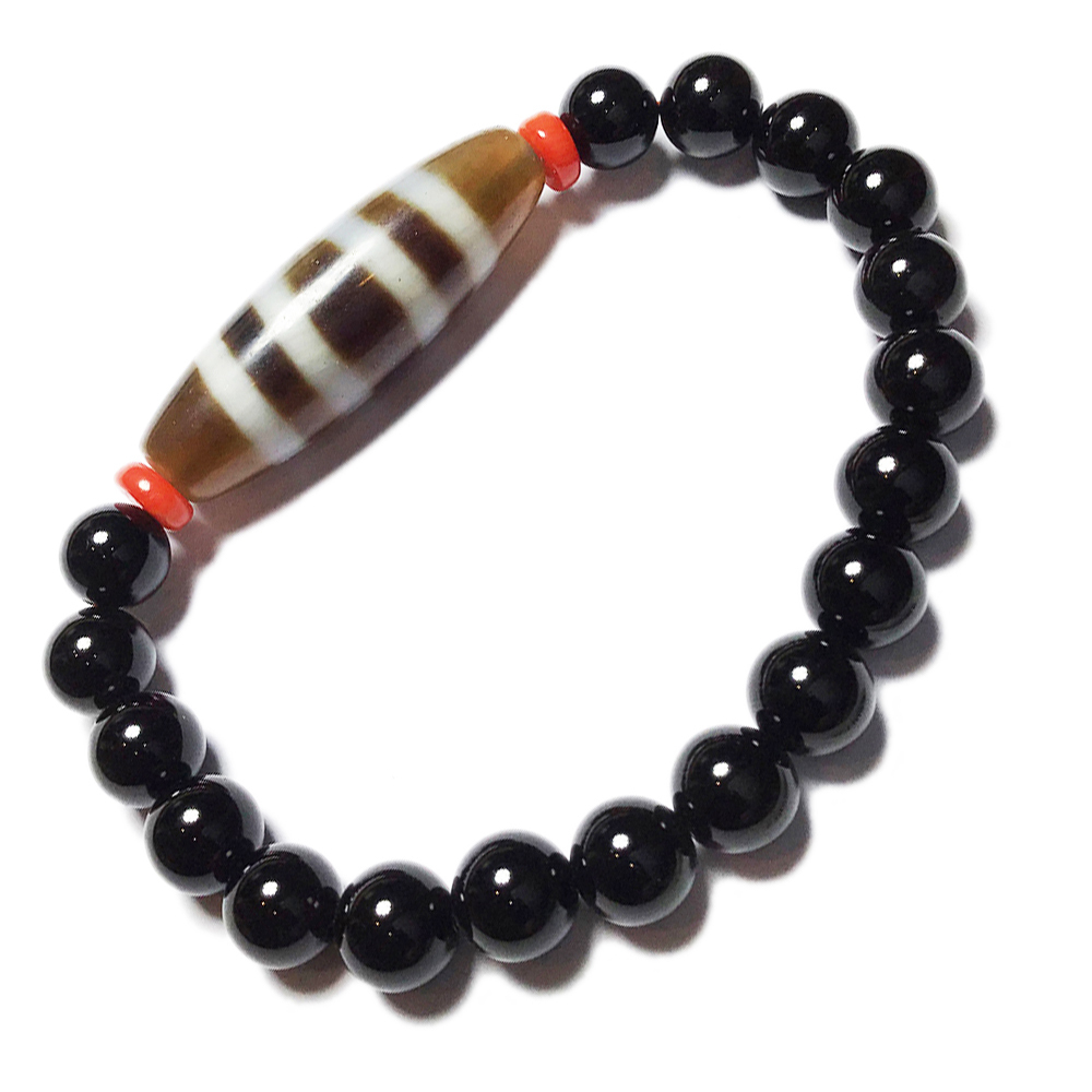 天珠&黑碧璽手珠8mm【十方】126115