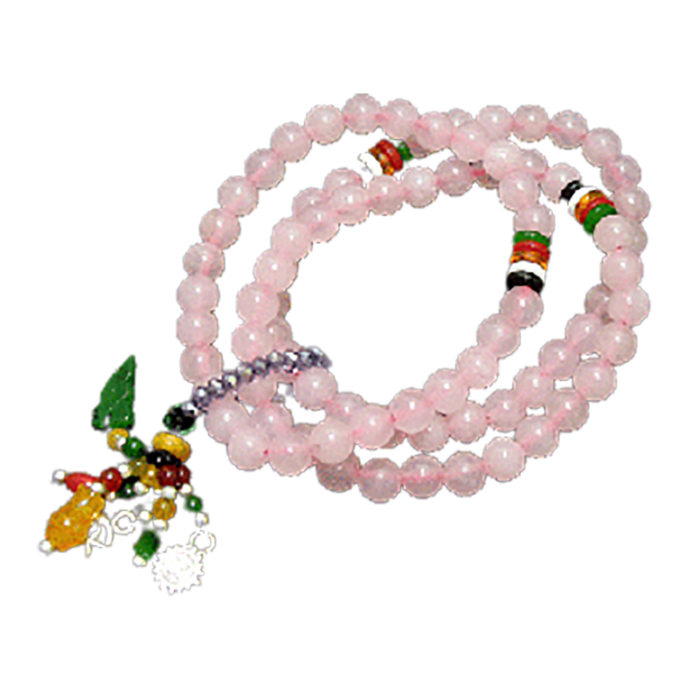 粉晶{好運連環}手鍊6mm【十方】126468