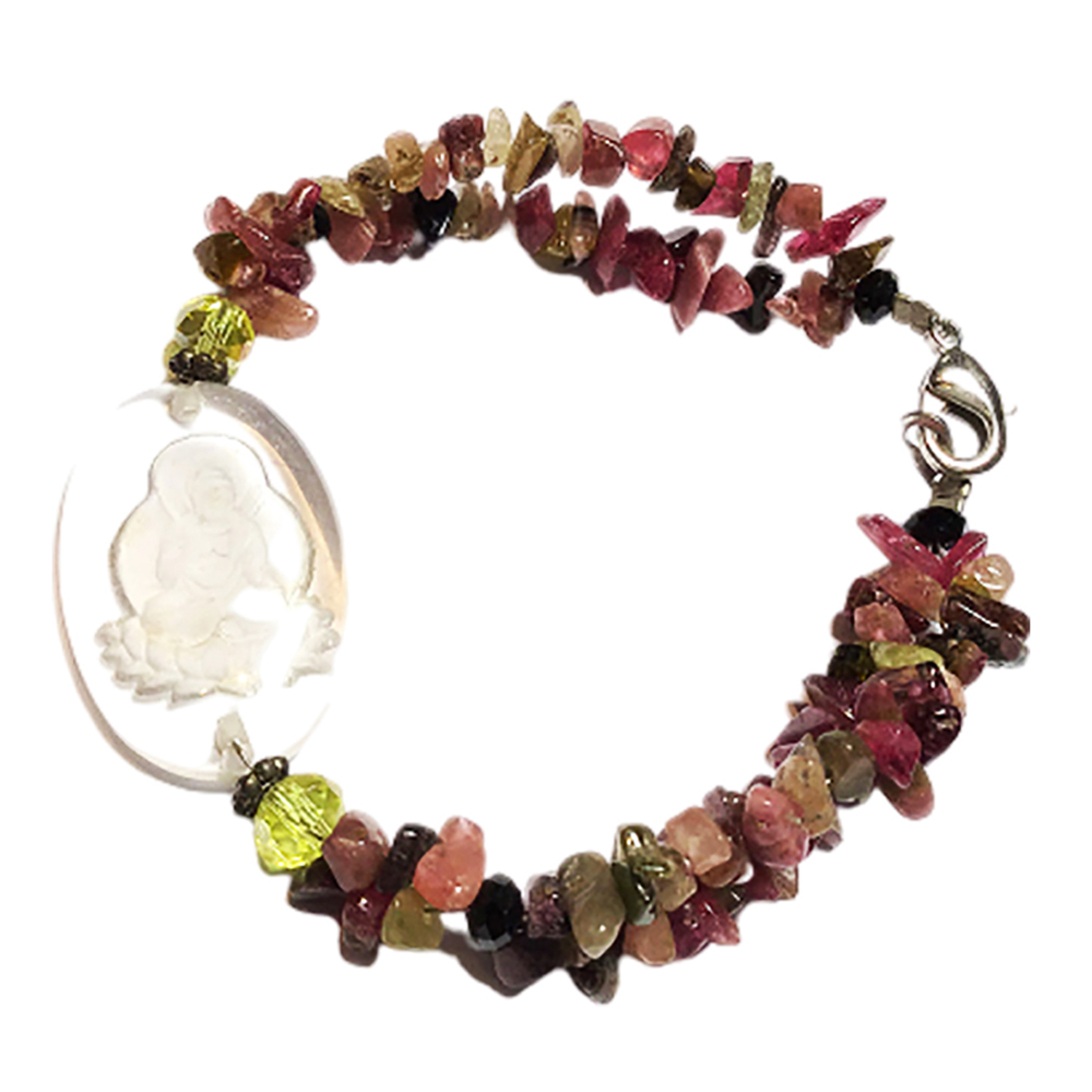 阿彌陀佛{水晶}&碧璽手鍊【十方】127053