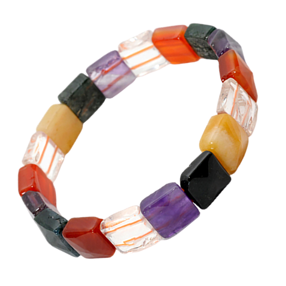 五彩水晶{方形}手環【十方】128341