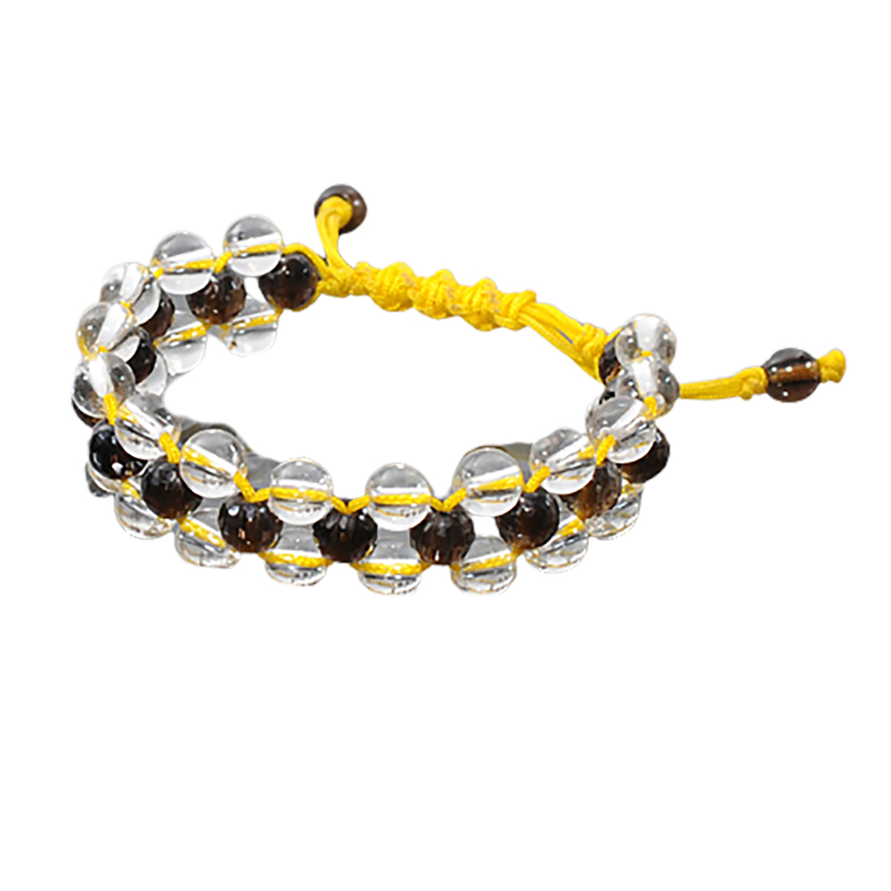 水晶&茶晶雙排手珠6mm【十方】131351