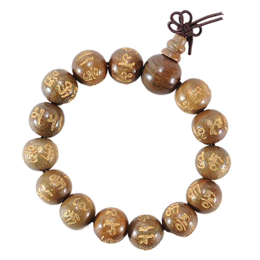 六字真言香檀手珠14mm【十方】131442