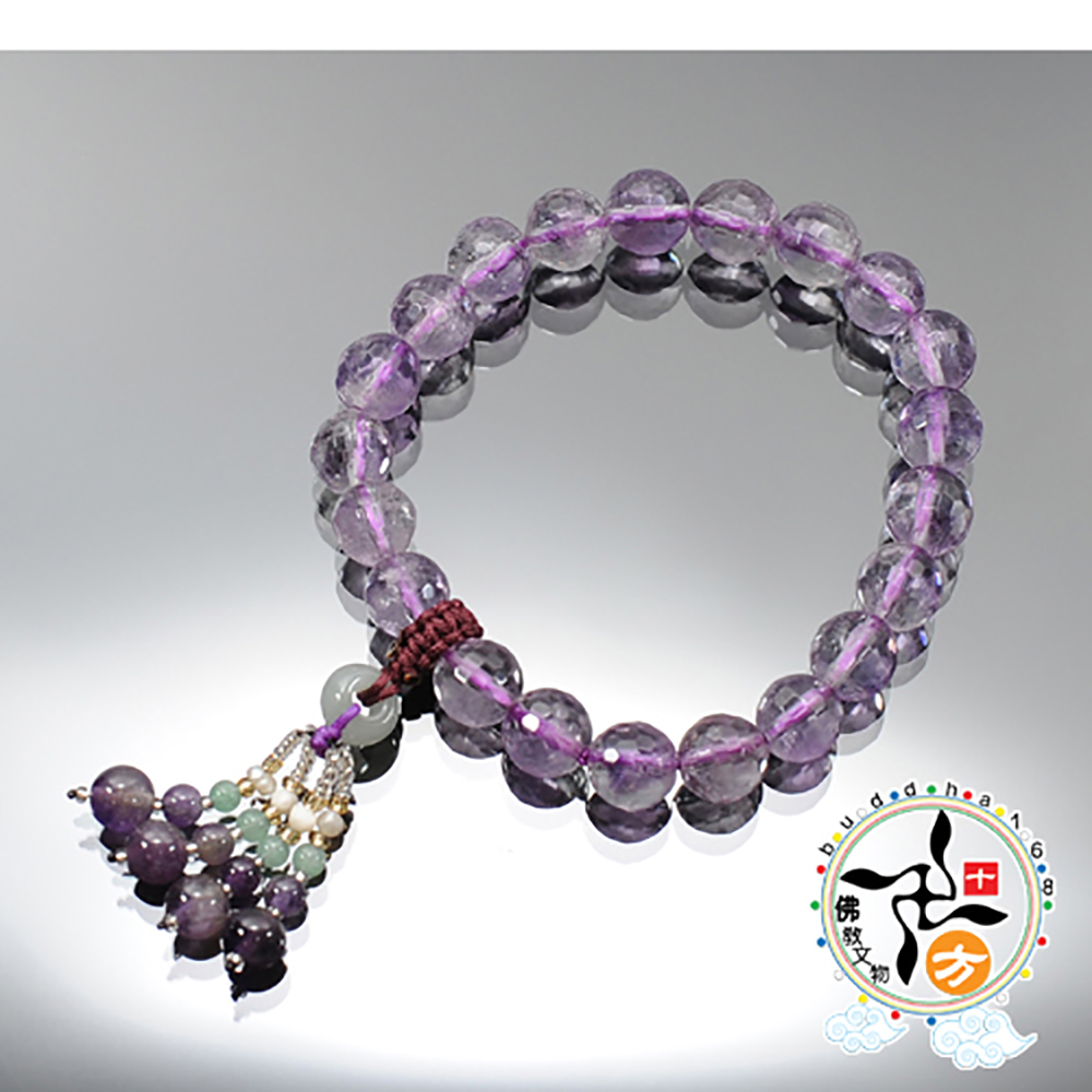 紫黃晶{晶鑽}手珠10mm+圓滿流蘇【十方】131910