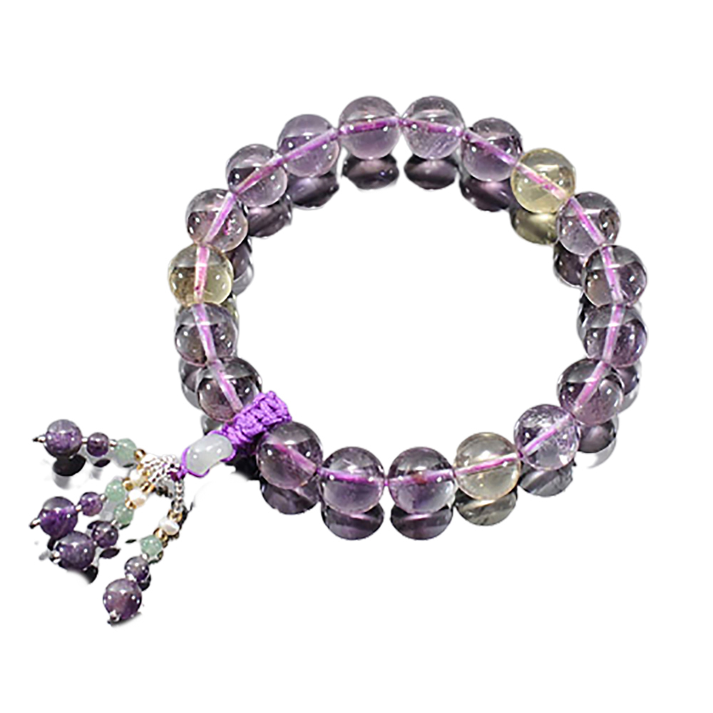 紫晶流蘇&紫黃晶手珠10mm【十方】131966