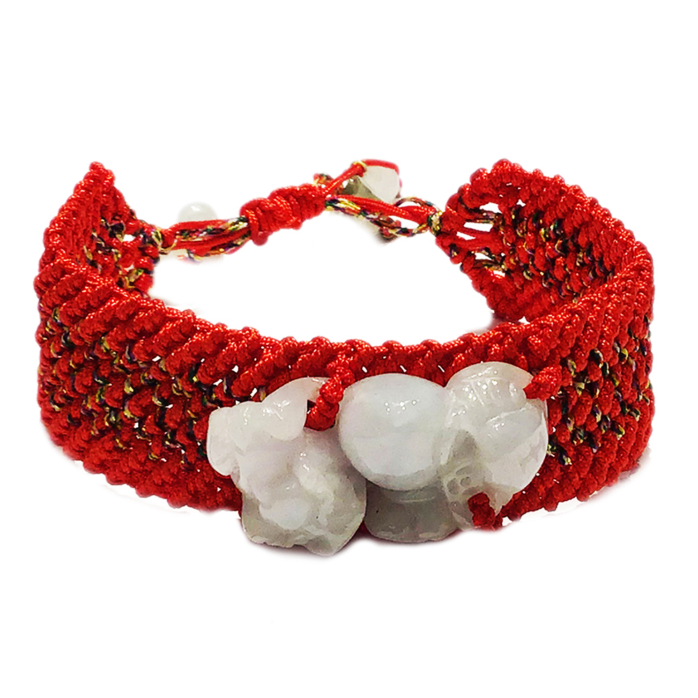 玉貔貅寶袋開運編織手練【十方】132824