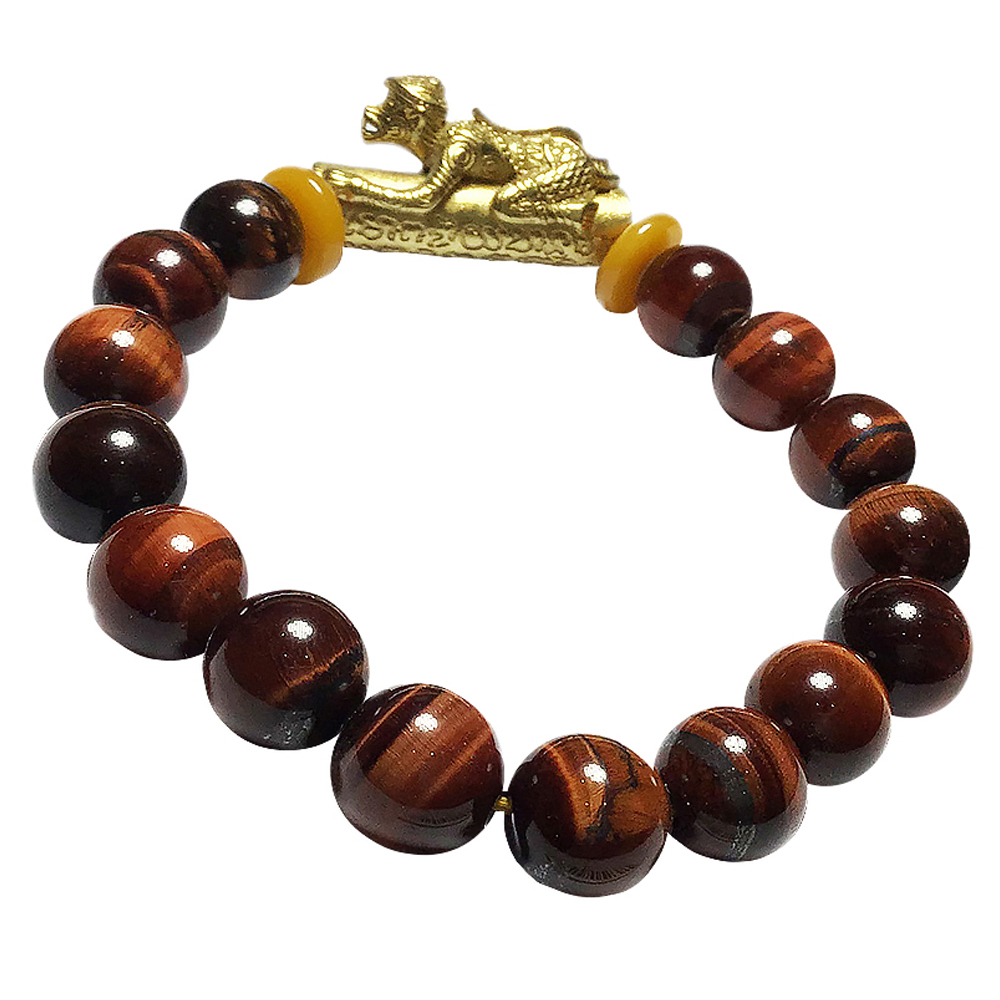 泰國哈奴曼戰神{紅虎眼}手珠10mm【十方】133610