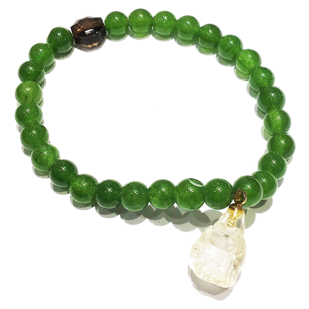 彌勒佛{水晶}+東菱玉6mm【十方】134369