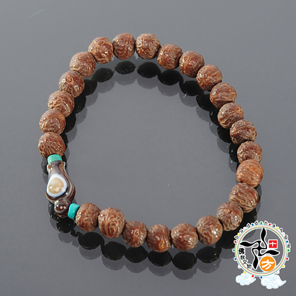  寶瓶天珠+小鳳眼菩提手珠8mm【十方】134549