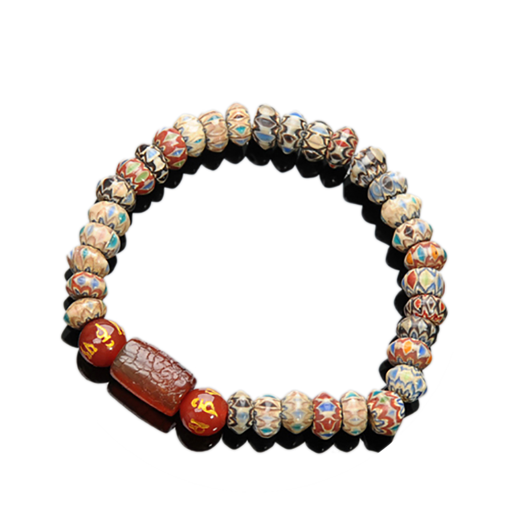 火供珠+雪芙蘭琉璃手珠 7mm【十方】136136