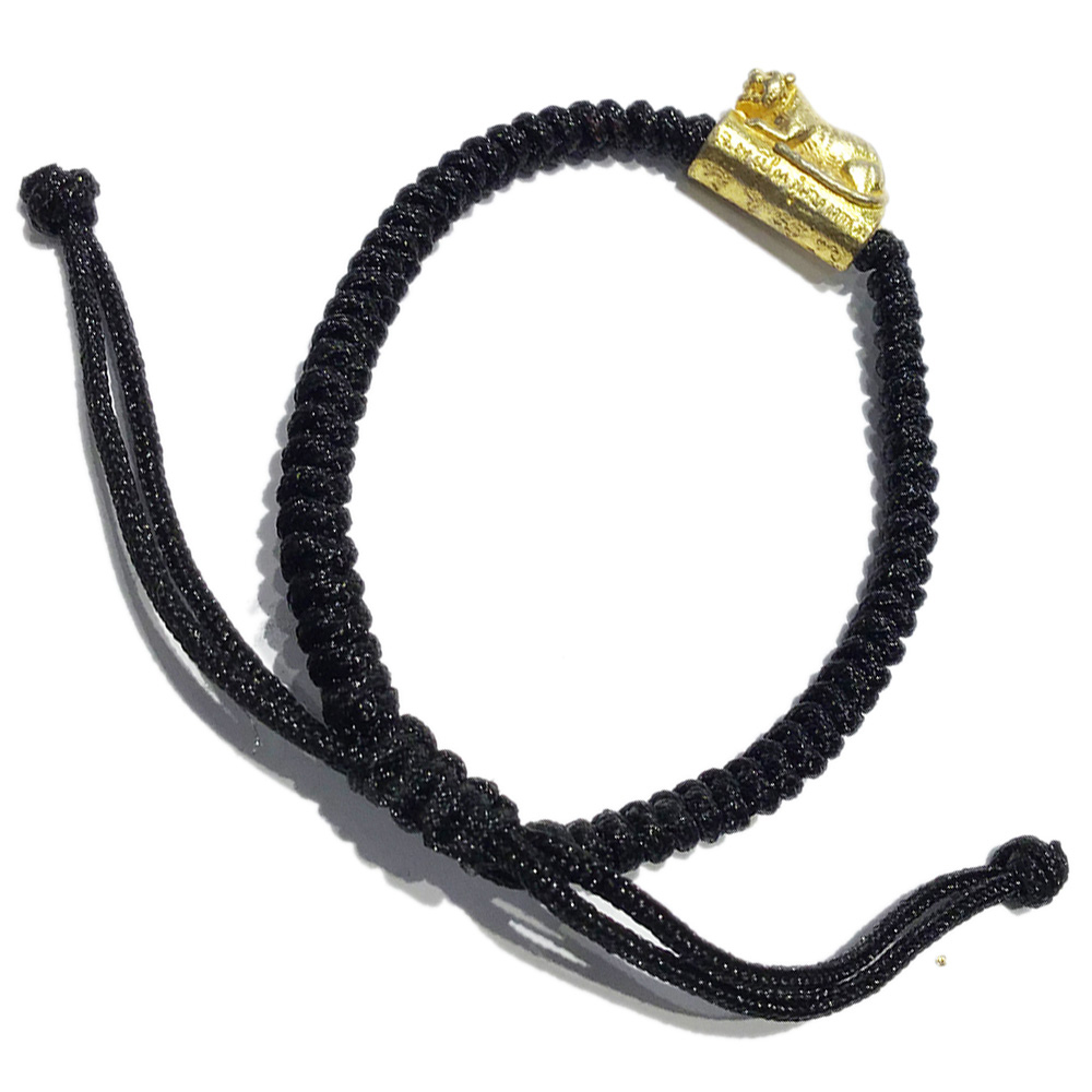 咬錢虎{小金虎}黑繩手鍊【十方】136202