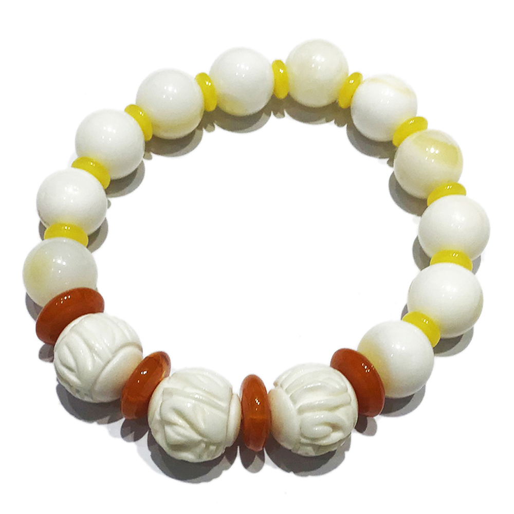 六字真言{硨磲}+硨磲手珠10mm【十方】135990