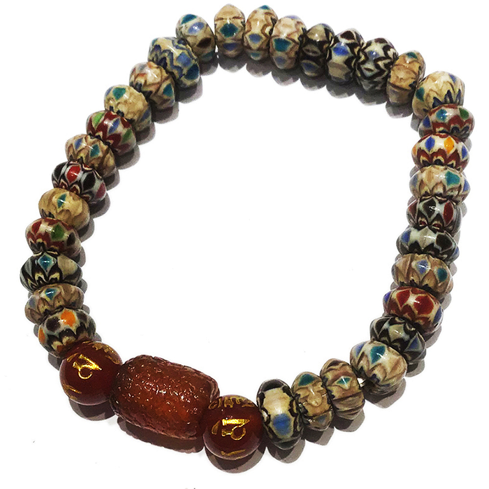 火供珠+雪芙蘭琉璃手珠7 mm【十方】136121