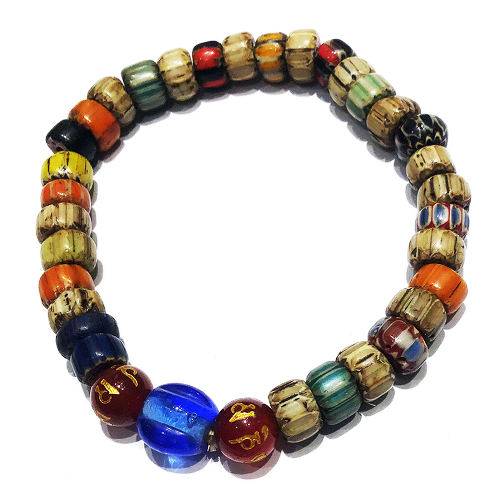 藍琉璃+雪芙蘭琉璃手珠7 mm【十方】136132