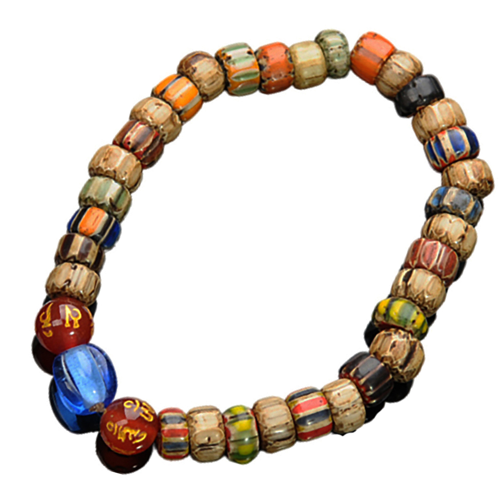 藍琉璃+雪芙蘭琉璃手珠7 mm【十方】136130