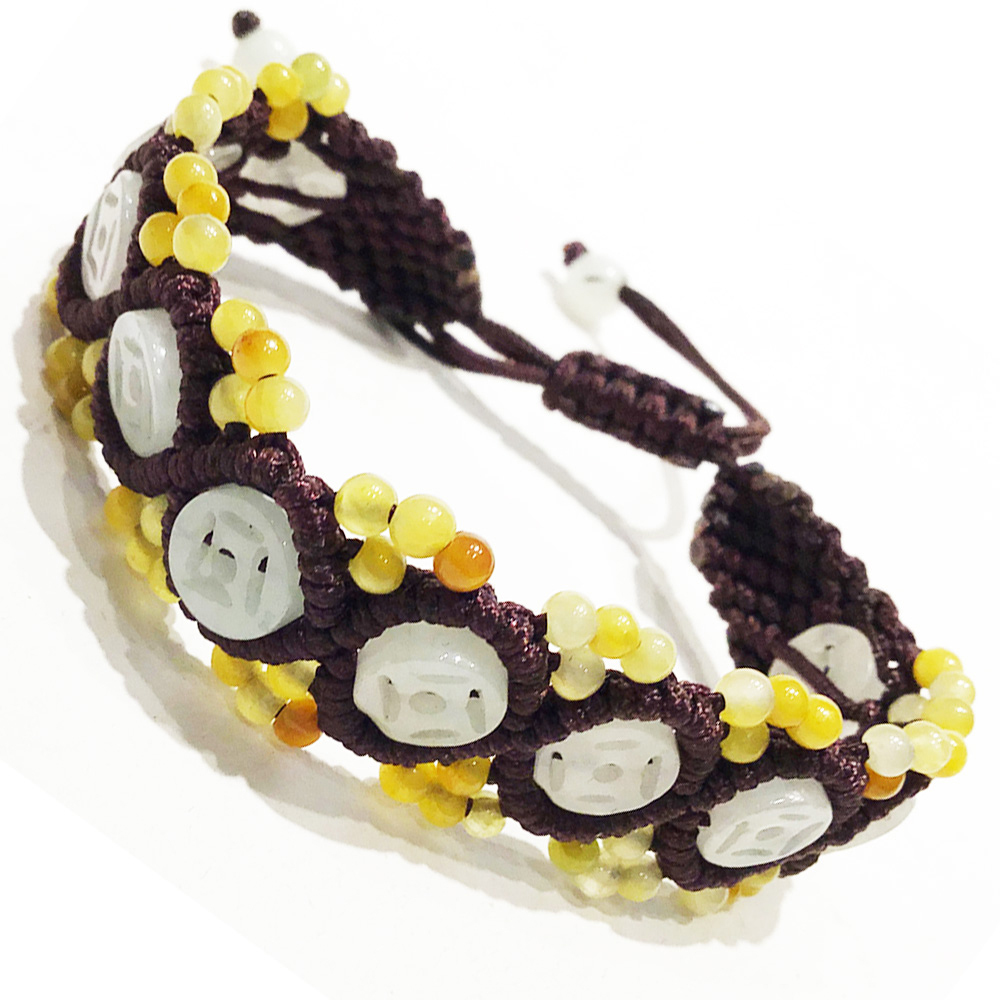 玉古錢&財源滾滾招財手鍊【十方】136774