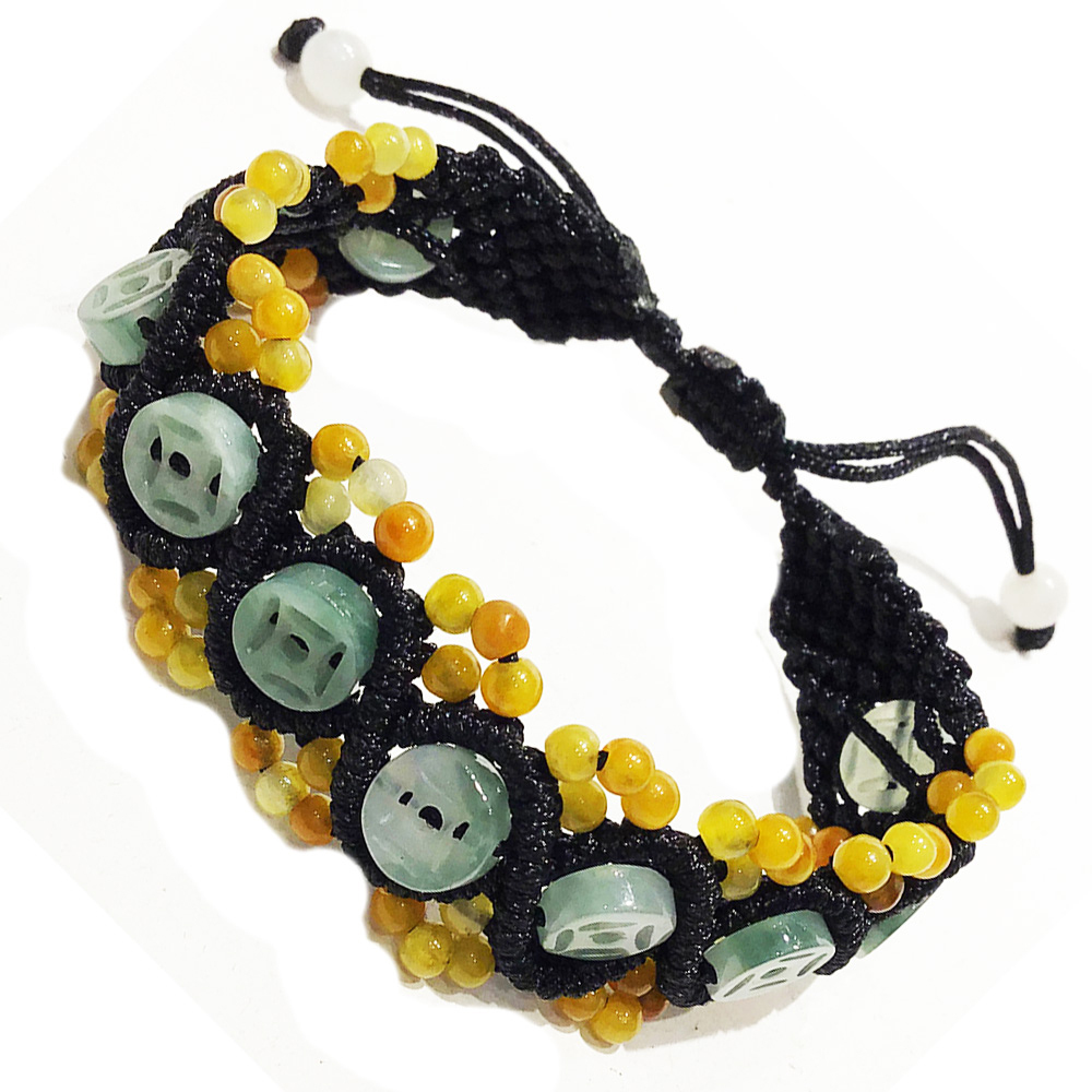 玉古錢&財源滾滾招財手鍊【十方】136772