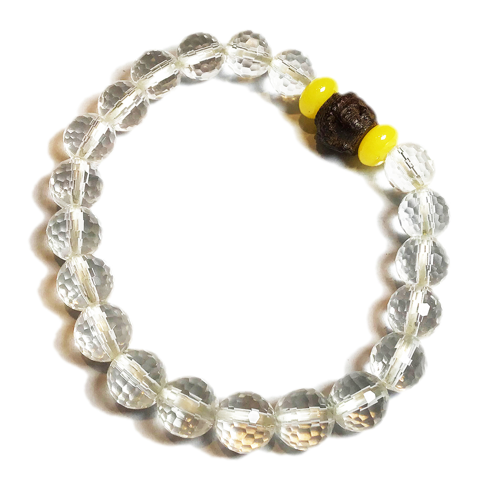 佛首{土沉木}+水晶{晶鑽}手珠8mm【十方】136598