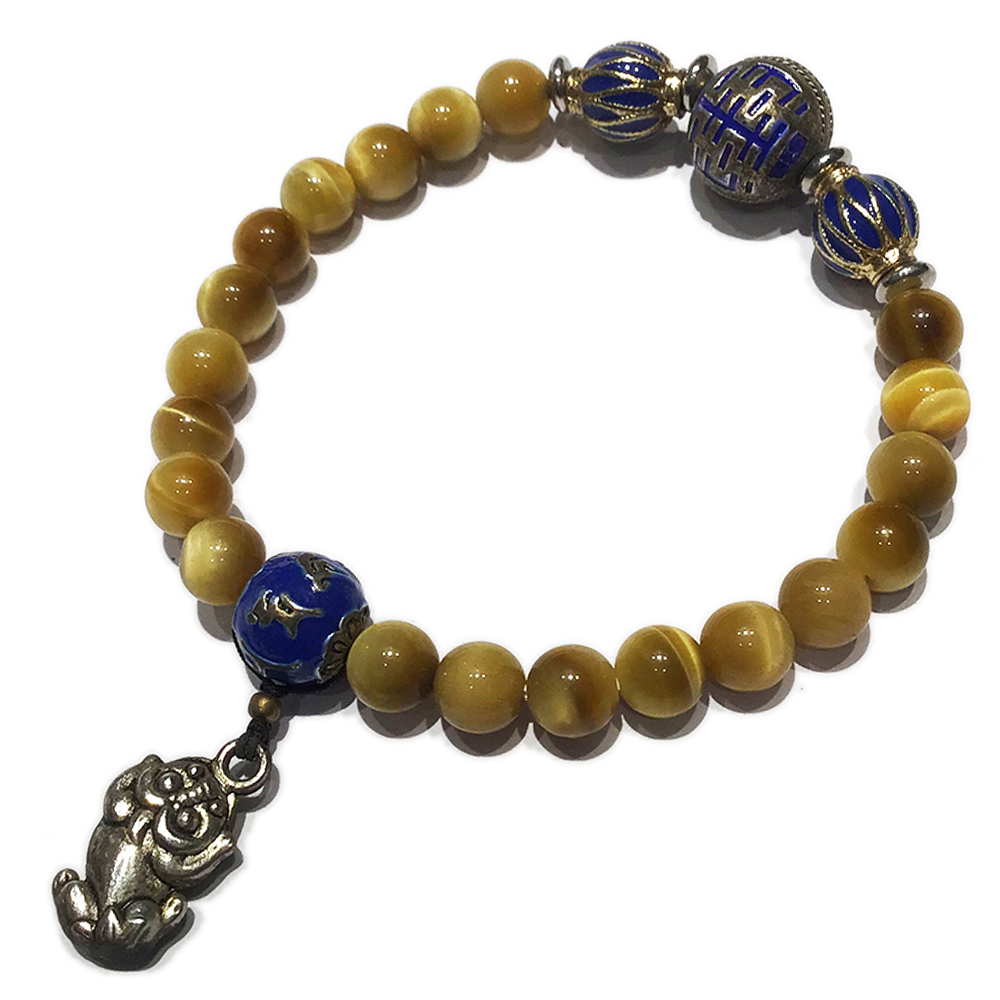 六字真言+白虎眼手珠6.5mm【十方】137516