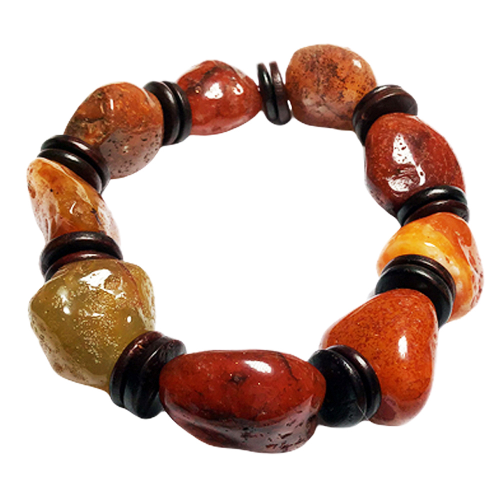 老礦玉髓手珠18mm【十方】138190