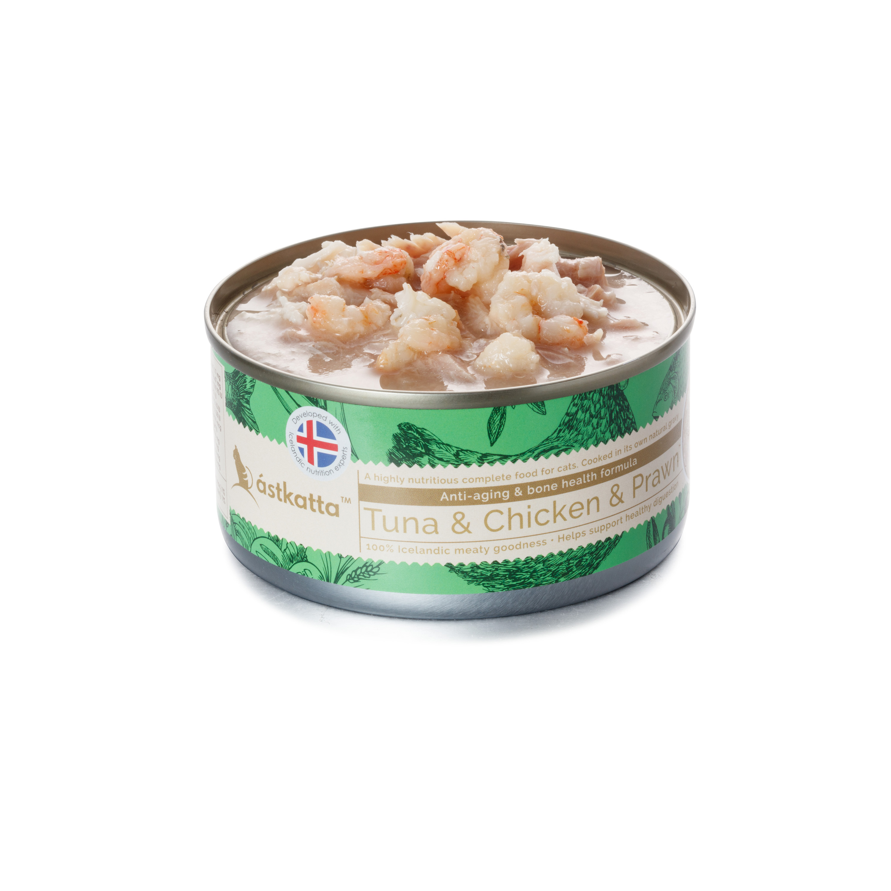 Astkatta – 白鰹吞拿雞肉白蝦增強活力配方 (低磷) Tuna & Chicken & White Prawns 80g