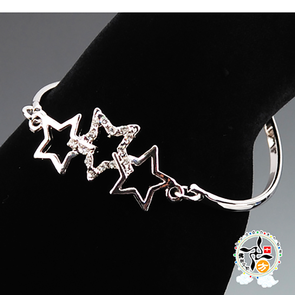 幸運之星鑲鑽手鍊【十方】140518