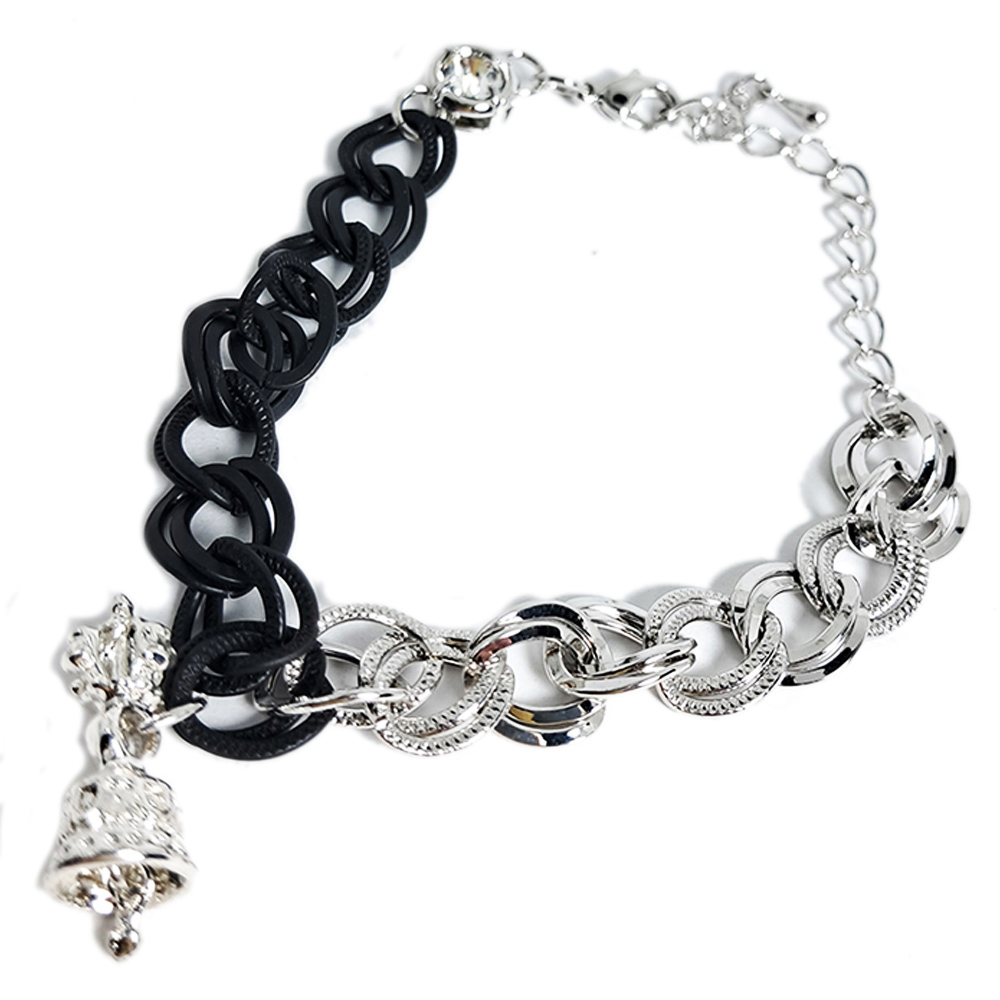 金剛鈴+鑲鑽雙色手鍊【十方】140530