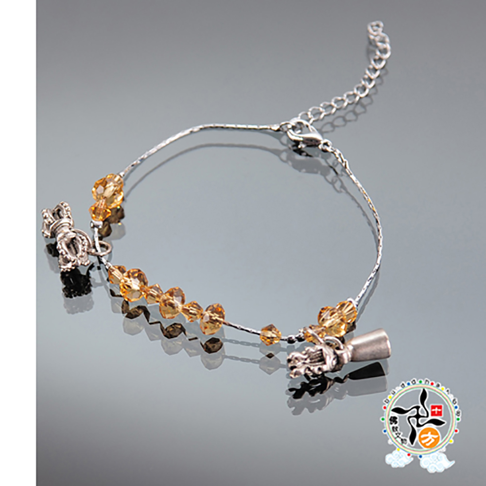 金剛鈴杵黃晶手鍊【十方】140396