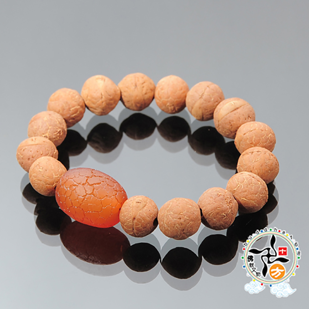 老紅玉髓+鳳眼菩提手珠12mm【十方】140596