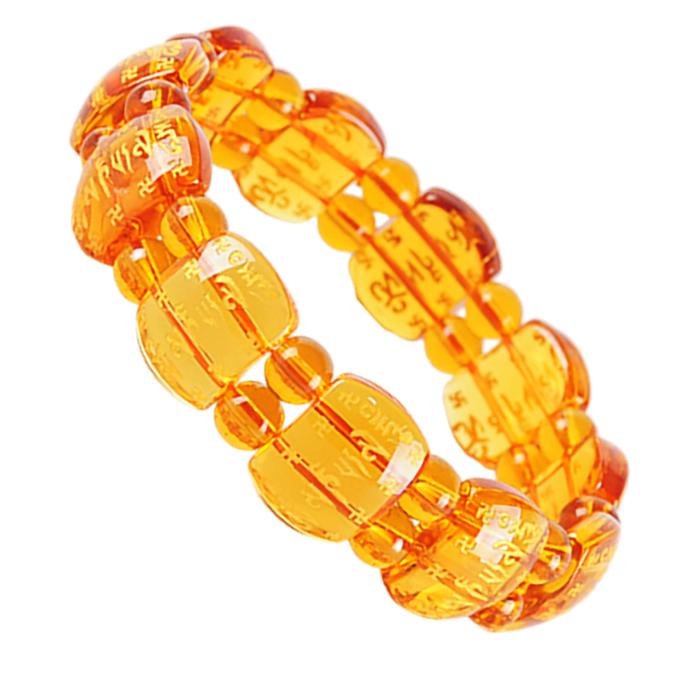 六字真言金琉璃水晶手環【十方】140106