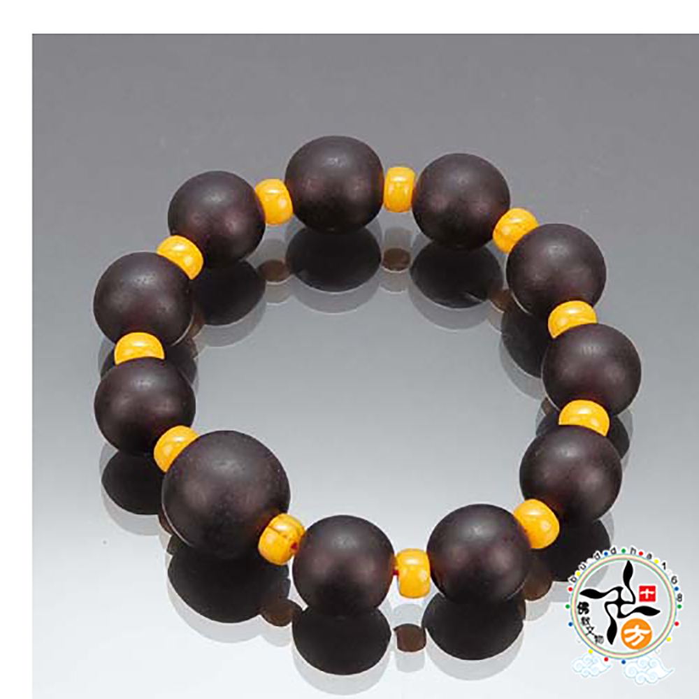 蜜納+ 靈草藥珀手珠14mm【十方】141006