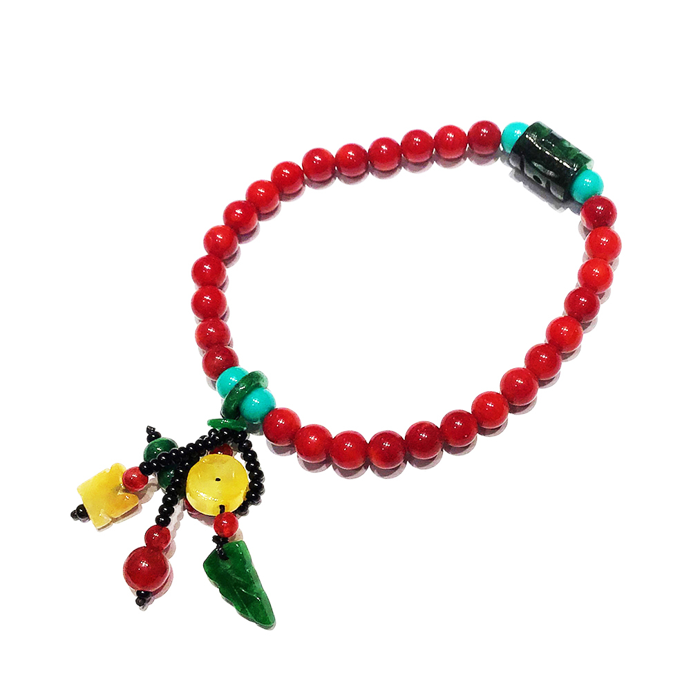 鐵龍生+海竹珊瑚手珠5mm【十方】142521