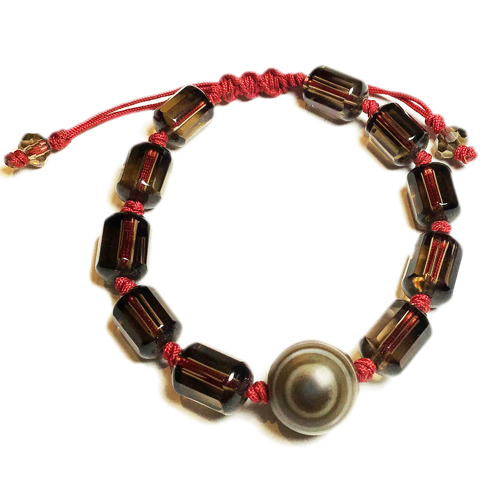 天眼珠+茶晶手鍊【十方】142037