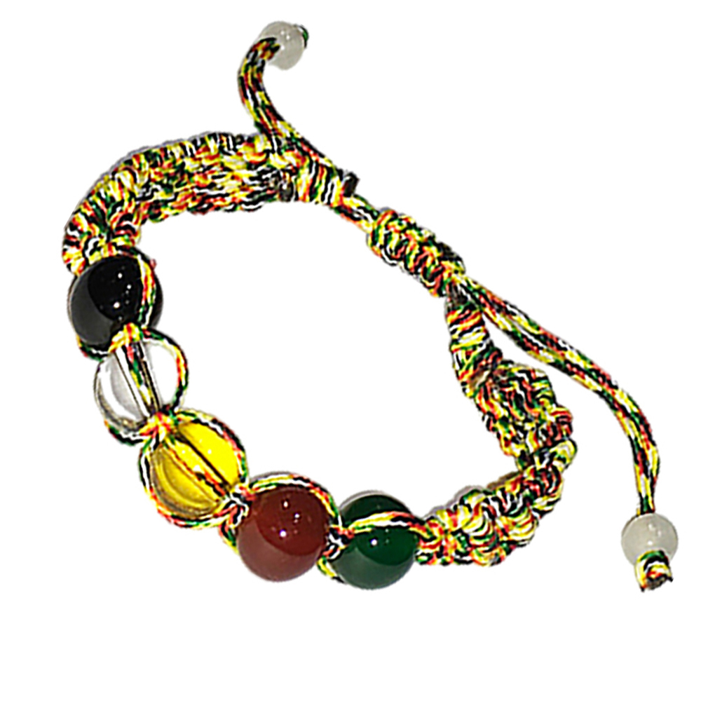 五行珠8m五色線手鍊{網狀}【十方】142364