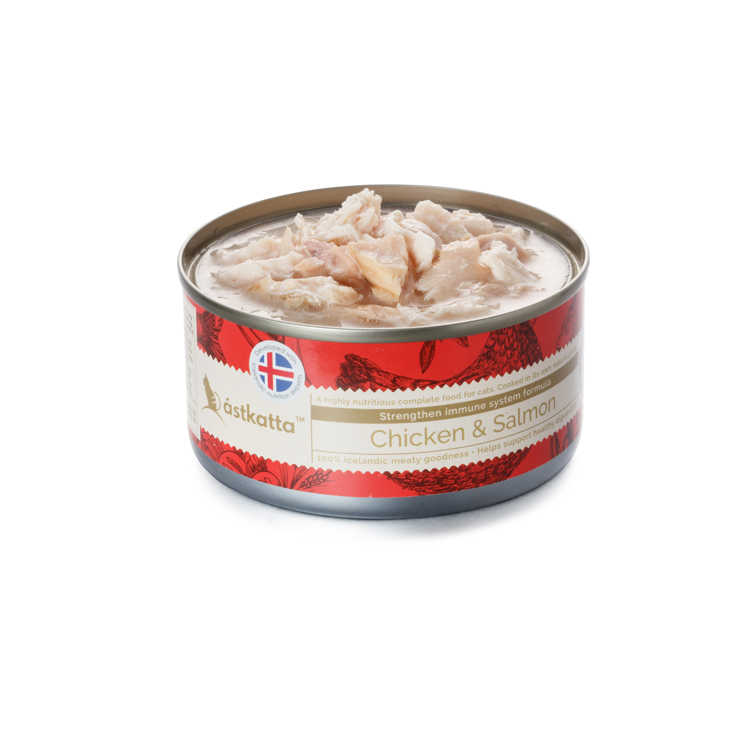 Astkatta – 走地雞肉藍背三文魚強化免疫力配方 (低磷) Chicken & Salmon 80g