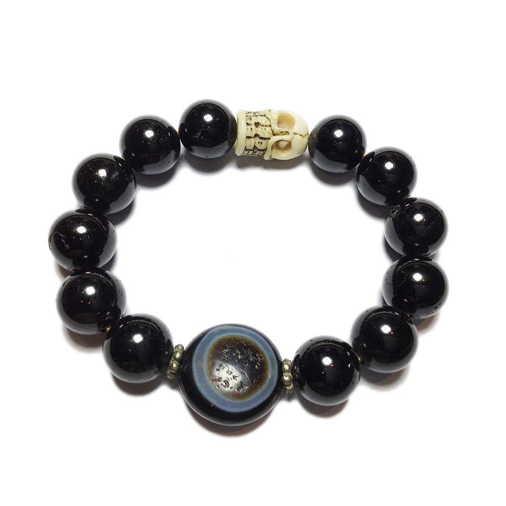 藥師珠+黑碧璽手珠12mm【十方】143038