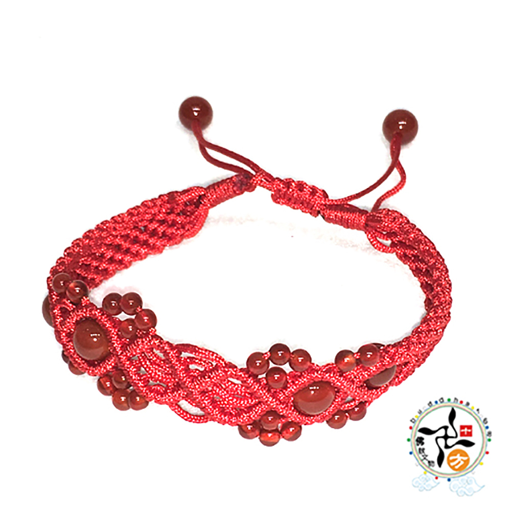 紅玉髓中國結手鍊【十方】143321