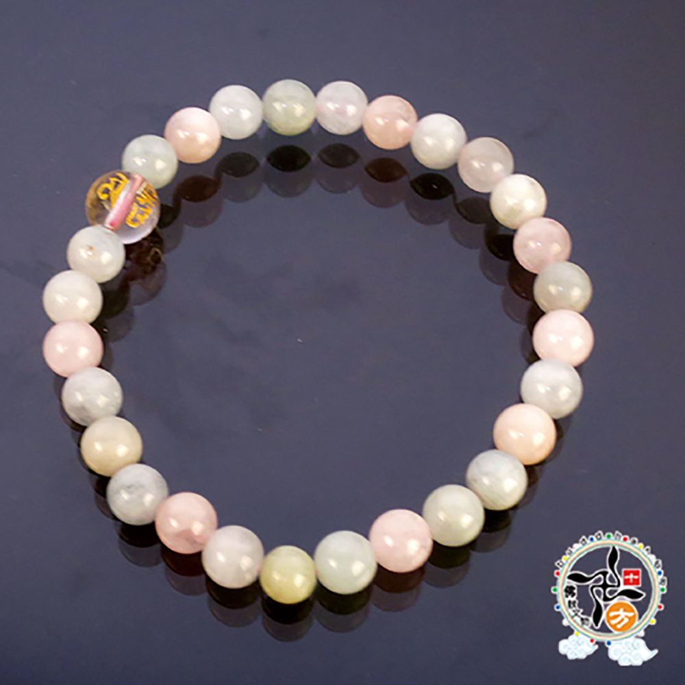 六字真言+摩根石手珠6mm【十方】142903