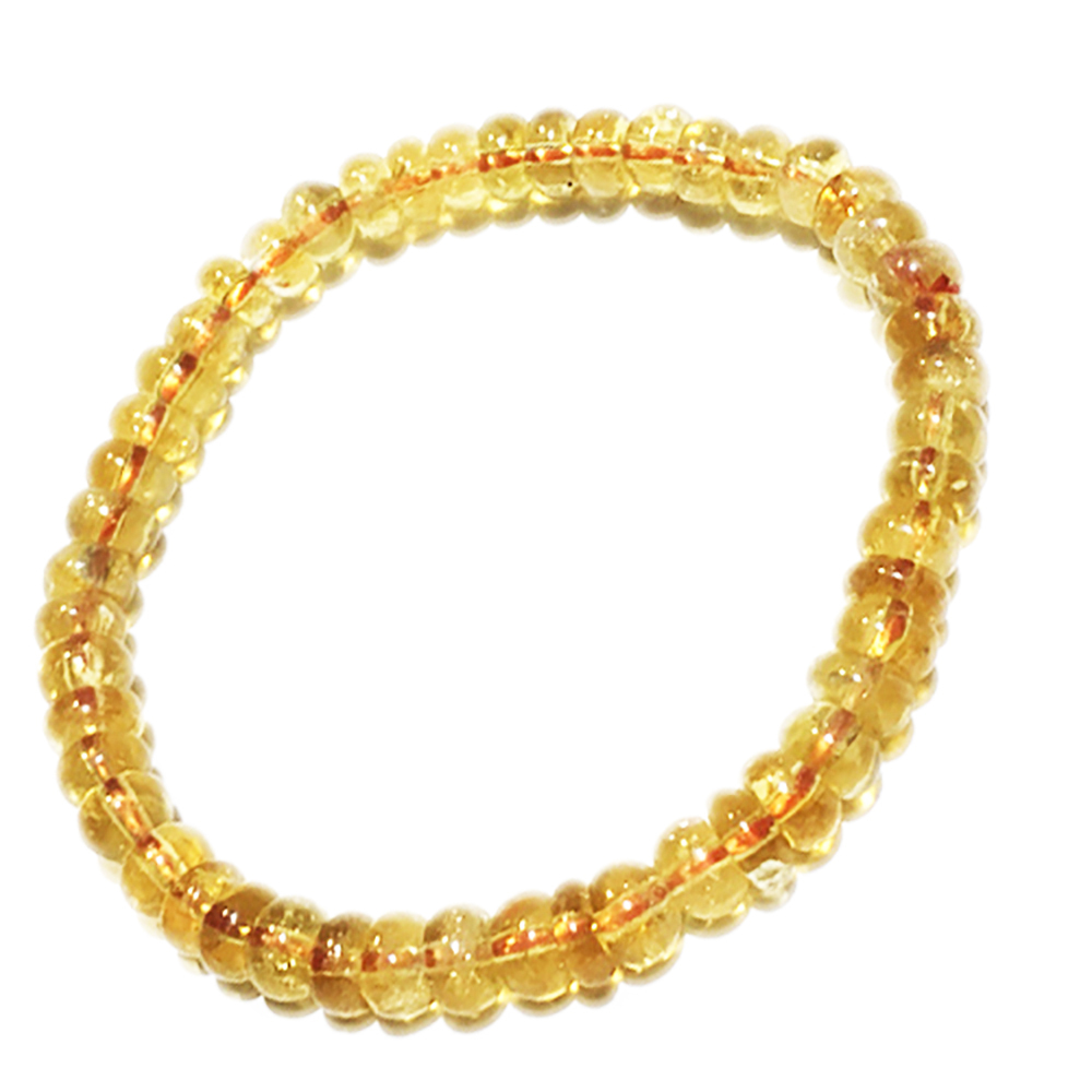 黃水晶手珠6*3mm【十方】143972