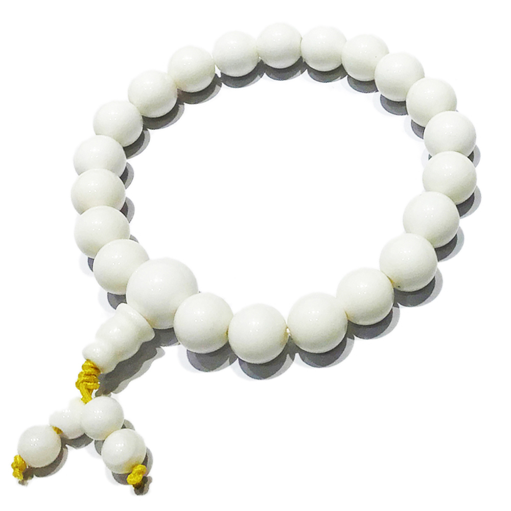純白硨磲手珠 21顆8mm【十方】145313