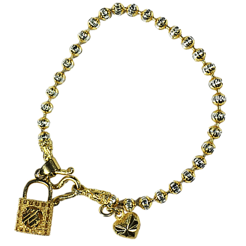 金錢鎖招財 泰國金手鍊 長19 公分【十方】145852