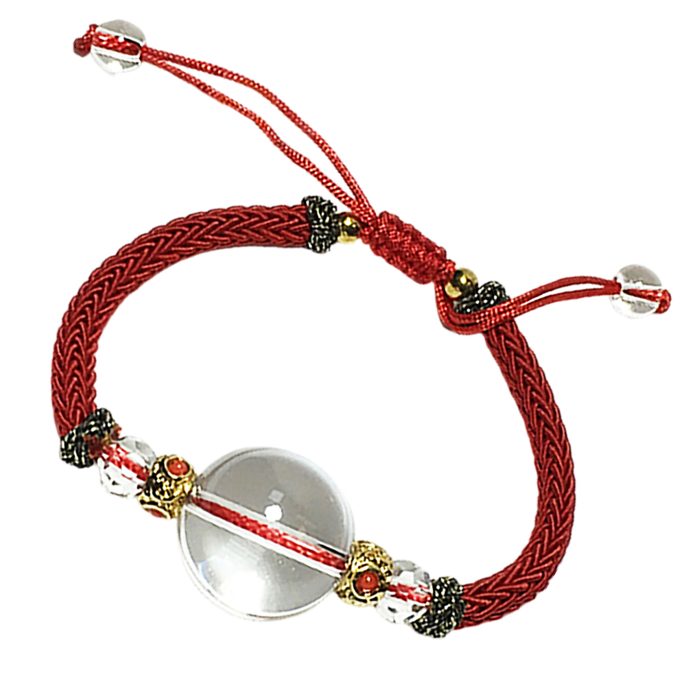 有求必應 水晶球鴻運祈福手鍊 1.6cm【十方】145610